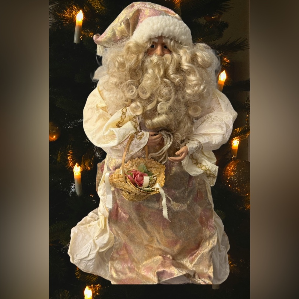 Vintage Victorian Father Christmas Santa 20” Holiday Decor